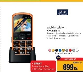 Mobilní telefon CPA HALO 11