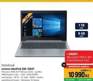 Notebook Lenovo IdeaPad 330-15AST