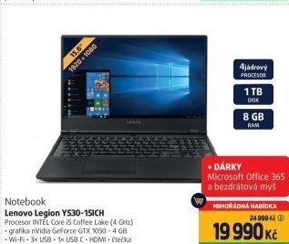 Herní notebook Lenovo Legion Y530-15