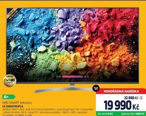 Smart 4K LED televize LG 55SK8100PLA