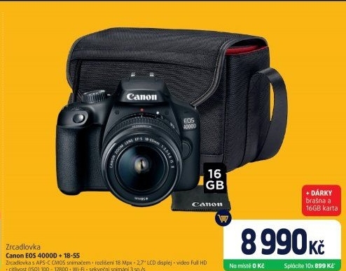 Fotoaparát Canon EOS 4000D