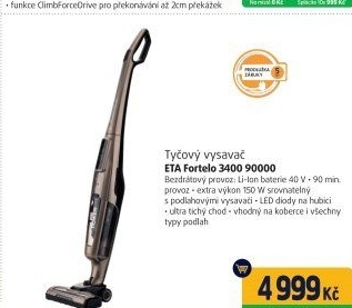 Vysavač tyčový ETA Fortelo 3400 90000