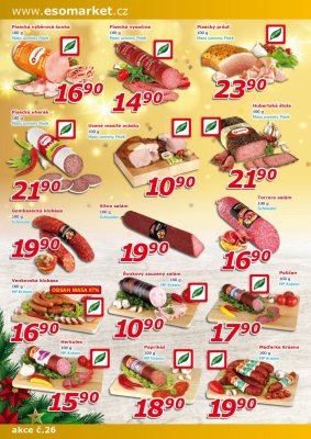 akční leták ESO MARKET 19.12.2018-31.12.2018