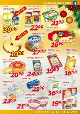 akční leták ESO MARKET 19.12.2018-31.12.2018