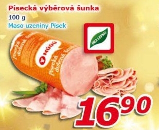 Šunka výběrová písecká Maso uzeniny Písek