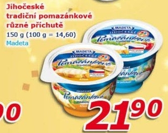 Tradiční pomazánkové Jihočeské Madeta