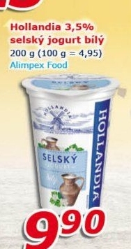 Bílý jogurt selský Hollandia