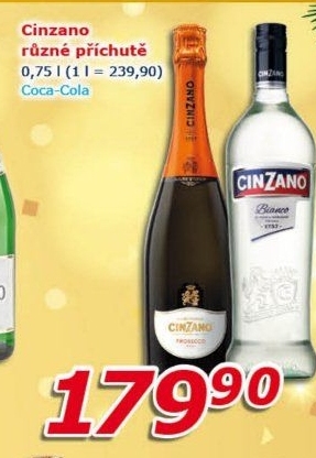 Aperitivy Cinzano