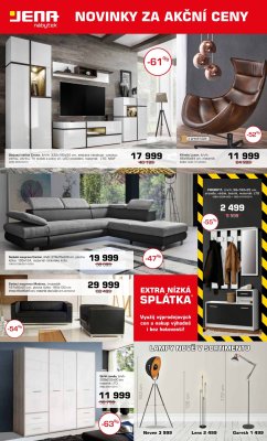 akční leták Jena nábytek 27.12.2018-20.1.2019
