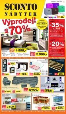 akční leták Sconto nábytek 28.12.2018-22.1.2019