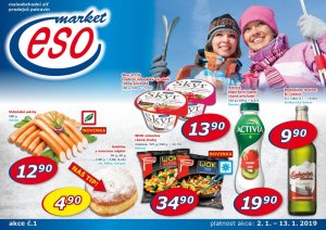 akční leták ESO MARKET 2.1.2018-13.1.2018