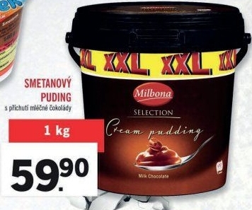 Dezert pudinkový Selection Milbona