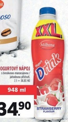 Jogurtový nápoj Milbona