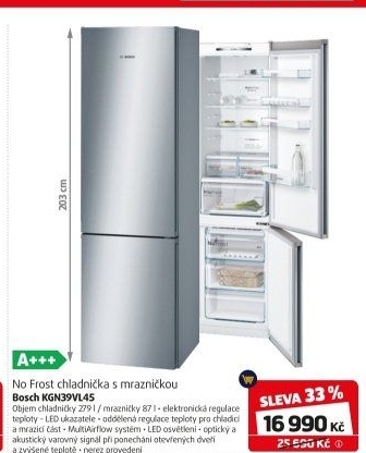 Kombinovaná chladnička Bosch KGN39VL45