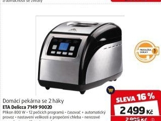 Domácí pekárna ETA Delicca