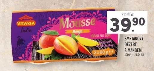 Smetanový dezert Vitasia