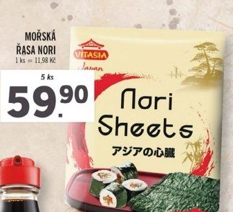 Mořské řasy Nori Vitasia - Lidl akcniletaky.com