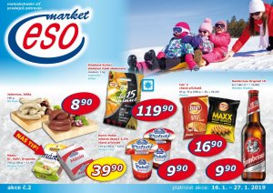 akční leták ESO MARKET 16.1.2019-27.1.2019
