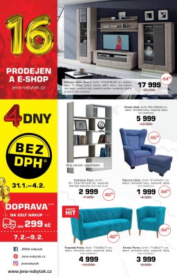 akční leták Jena nábytek 21.1.2019-10.2.2019