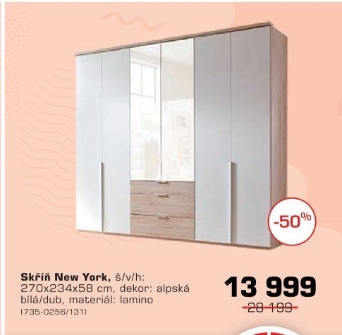 Šatní skříň New York