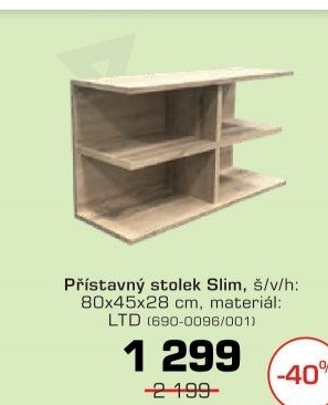 Přístavný stolek Slim