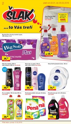 akční leták Šlak drogerie 22.1.2019-5.2.2019