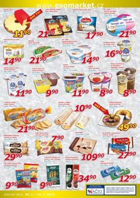 akční leták ESO MARKET 30.1.2019-10.2.2019