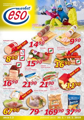 akční leták ESO MARKET 30.1.2019-10.2.2019