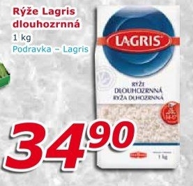 Rýže dlouhozrnná Lagris