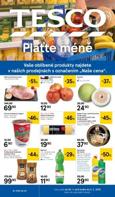 akční leták Tesco 30.1.2019-5.2.2019