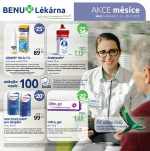 akční leták BENU Lékárna 1.2.2019-28.2.2019