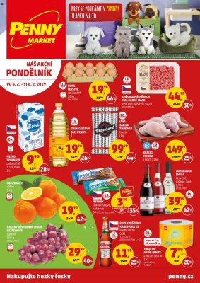 akční leták Penny Market 4.2.2019-6.2.2019