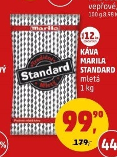 Mletá káva Standard Marila