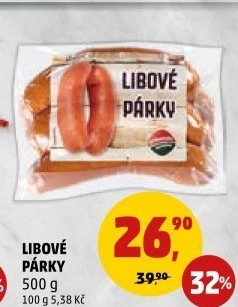 Libové párky Příbramská uzenina