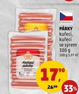 Párky kuřecí Vodňanské kuře