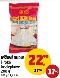 Nudle rýžové široké bez lepku