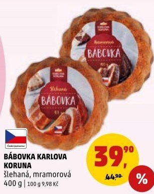 Bábovka Karlova Koruna