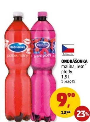 Voda ochucená Ondrášovka