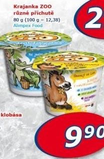 Dezert zakysaný dětský Zoo Krajanka