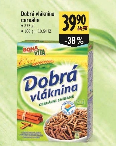 Cereálie Dobrá vláknina Bonavita