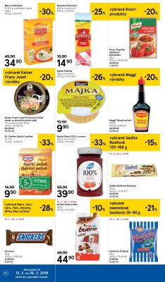 akční leták Tesco 13.2.2019-19.2.2019