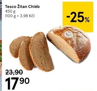 Chléb Žitan Tesco