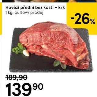 Hovězí přední bez kosti - krk