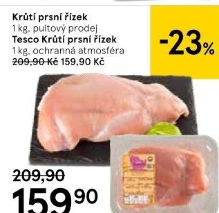 Krůtí prsní řízky