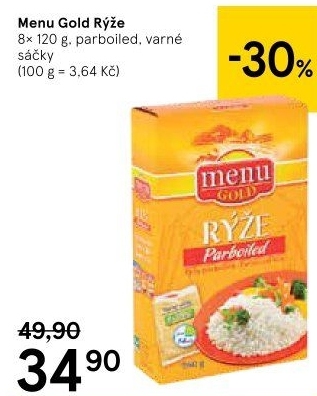 Rýže parboiled Zlaté menu