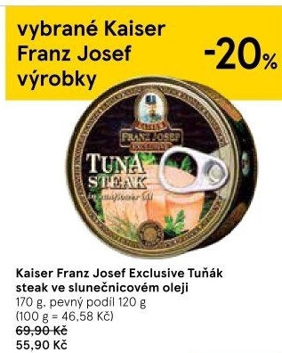 Tuňák steak v oleji Exclusive Franz Josef Kaiser
