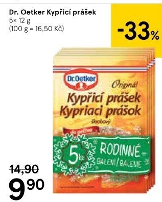 Kypřicí prášek Dr. Oetker