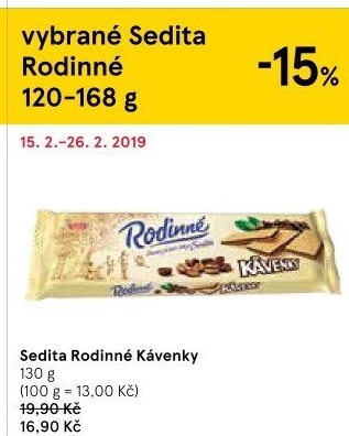 Oplatky Rodinné Kávenky Sedita