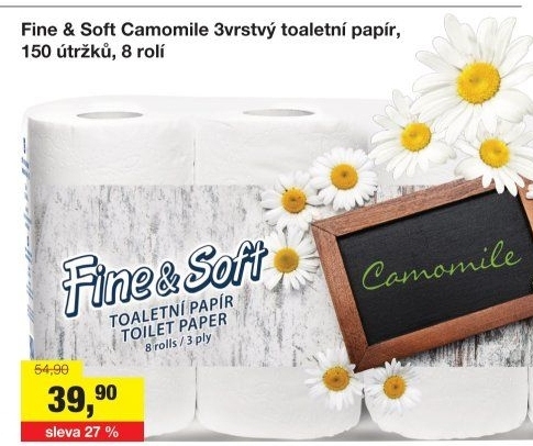 Toaletní papír 3vrstvý Fine&amp