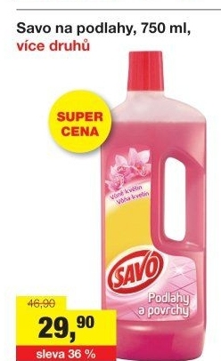 Čistič na povrchy a podlahy Savo
